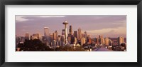 Framed Seattle skyline, King County, Washington State, USA 2010