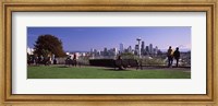 Framed View of Seattle from Queen Anne Hill, King County, Washington State, USA 2010