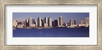 Framed San Diego skyline as Seen from the Water