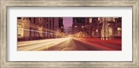 Framed Michigan Avenue at Dusk, Chicago, Illinois