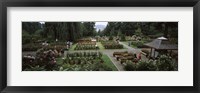 Framed Tourists in a rose garden, International Rose Test Garden, Washington Park, Portland, Multnomah County, Oregon, USA