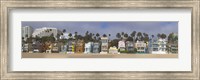 Framed Houses on the beach, Santa Monica, Los Angeles County, California, USA