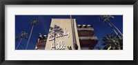 Framed Low angle view of a hotel, Beverly Hills Hotel, Beverly Hills, Los Angeles County, California, USA