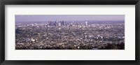 Framed Aerial View of Los Angeles from a Distance