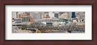 Framed Bridge across a river, Paul Brown Stadium, Cincinnati, Hamilton County, Ohio, USA