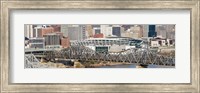 Framed Bridge across a river, Paul Brown Stadium, Cincinnati, Hamilton County, Ohio, USA