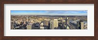 Framed Aerial view of a city, Cincinnati, Hamilton County, Ohio, USA 2010