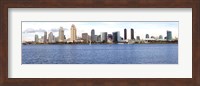 Framed Buildings at the waterfront, view from Coronado Island, San Diego, California, USA 2010