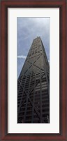 Framed Low angle view of a building, Hancock Building, Chicago, Cook County, Illinois, USA