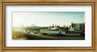Framed Traffic on an overpass, Brooklyn-Queens Expressway, Brooklyn, New York City, New York State, USA