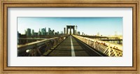 Framed City viewed from Brooklyn Bridge, Manhattan, New York City, New York State, USA