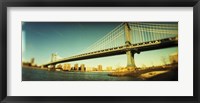 Framed Brooklyn Bridge In Front of Manhattan