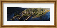 Framed High angle view of a town, Harpers Ferry, Jefferson County, West Virginia, USA