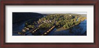 Framed High angle view of a town, Harpers Ferry, Jefferson County, West Virginia, USA