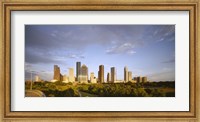 Framed Houston Skyscrapers, Texas