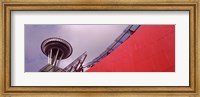 Framed Low angle view of a tower (horizontal), Space Needle, Seattle, Washington State