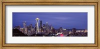 Framed Space Needle and Seattle Skyline 2010