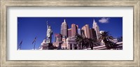 Framed Low angle view of a hotel, New York New York Hotel, Las Vegas, Nevada