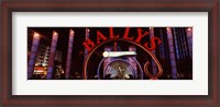 Framed Neon sign of a hotel, Bally's Las Vegas, Monorail Station, The Strip, Las Vegas, Nevada, USA