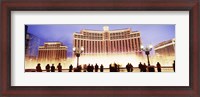 Framed Bellagio Resort And Casino Lit Up At Night, Las Vegas