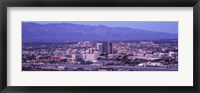 Framed Tucson, Arizona with Purple Sky 2010