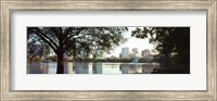 Framed Lake Eola, Orlando, Florida (black & white)