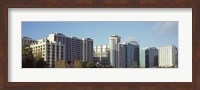 Framed Skyscrapers in a city, Lake Eola, Orlando, Orange County, Florida, USA