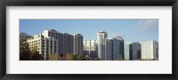 Framed Skyscrapers in a city, Lake Eola, Orlando, Orange County, Florida, USA