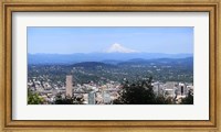 Framed High angle view of a city, Mt Hood, Portland, Oregon, USA 2010