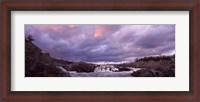 Framed Water falling into a river, Great Falls National Park, Potomac River, Washington DC, Virginia, USA