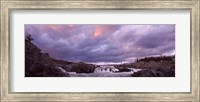 Framed Water falling into a river, Great Falls National Park, Potomac River, Washington DC, Virginia, USA