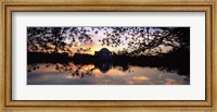 Framed Memorial at the waterfront, Jefferson Memorial, Tidal Basin, Potomac River, Washington DC