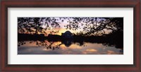 Framed Memorial at the waterfront, Jefferson Memorial, Tidal Basin, Potomac River, Washington DC