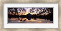 Framed Memorial at the waterfront, Jefferson Memorial, Tidal Basin, Potomac River, Washington DC