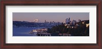 Framed Buildings at the waterfront, Lake Union, Seattle, Washington State, USA