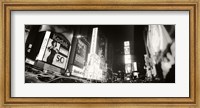 Framed Black and white view of Times Square, Manhattan