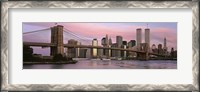 Framed Bridge across a river, Brooklyn Bridge, Manhattan, New York City, New York State, USA