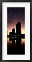 Framed Buildings at the waterfront, Lake Merritt, Oakland, Alameda County, California, USA