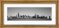 Framed Skyscrapers at the waterfront, Willis Tower, Chicago, Cook County, Illinois, USA