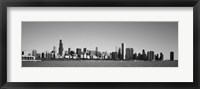 Framed Skyscrapers at the waterfront, Willis Tower, Chicago, Cook County, Illinois, USA