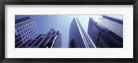Framed Low angle view of skyscrapers, Chicago, Cook County, Illinois, USA
