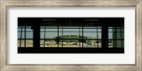 Framed Airport viewed from inside the terminal, Dallas Fort Worth International Airport, Dallas, Texas, USA