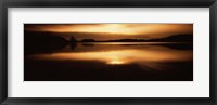 Framed Reflection of clouds in a lake at sunset, Loch Raven Reservoir, Lutherville-Timonium, Baltimore County, Maryland