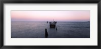 Framed Pier in the Atlantic Ocean, Dilapidated Pier, North Point State Park, Edgemere, Baltimore County, Maryland, USA
