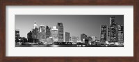 Framed City at the waterfront, Lake Erie, Detroit, Wayne County, Michigan, USA