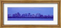 Framed Skyscrapers at the waterfront, Charles River, Boston, Suffolk County, Massachusetts, USA