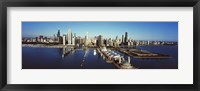 Framed Pier on a lake, Navy Pier, Lake Michigan, Chicago, Cook County, Illinois, USA 2011