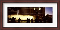 Framed Tourists looking at a fountain, Las Vegas, Clark County, Nevada, USA