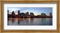 Framed Buildings at the waterfront, Portland, Multnomah County, Oregon, USA