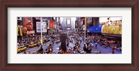 Framed People in a city, Times Square, Manhattan, New York City, New York State, USA